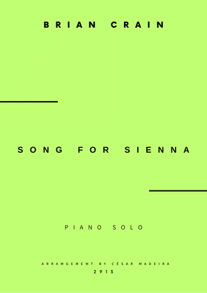 Book cover for Song For Sienna