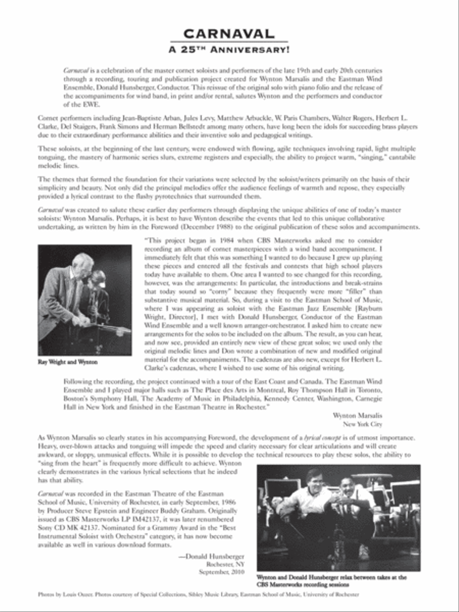 Carnaval Cornet scores gallery preview page 4