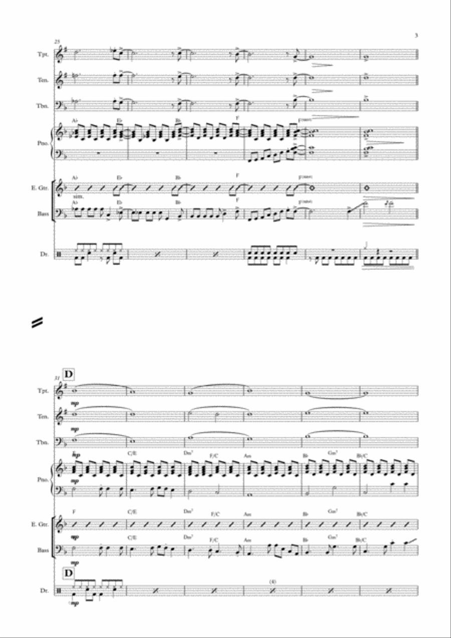 I'll Be There Tenor Saxophone scores gallery preview page 3