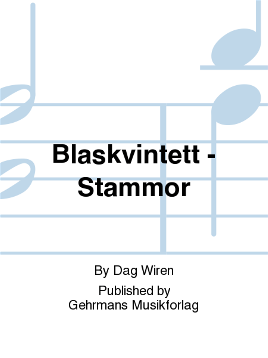 Blaskvintett - Stammor Woodwind Quintet scores gallery preview page 1