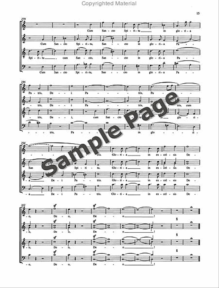Missa Sacra Op. 147 4-Part scores gallery preview page 16