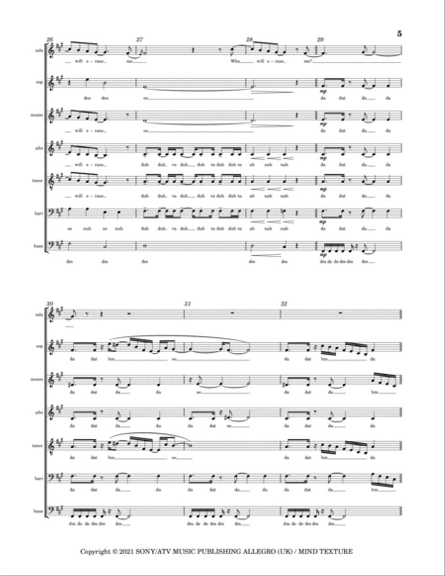 Erase Me Divisi scores gallery preview page 5