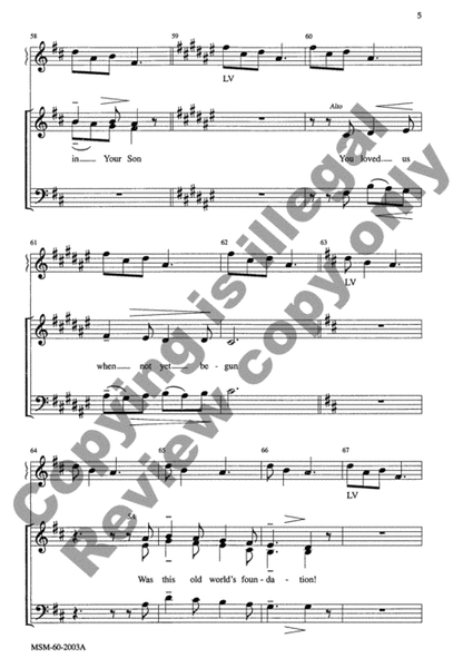 O Morning Star, How Fair and Bright (Choral Score)