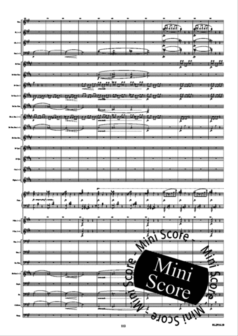 Piano Concerto opus 16 A Minor Concert Band scores gallery preview page 116