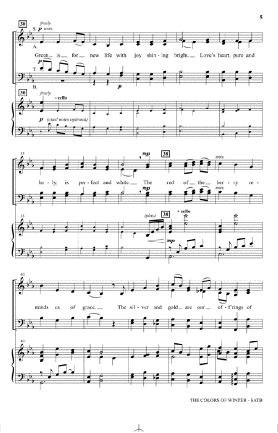 The Colors Of Winter 4-Part scores gallery preview page 3
