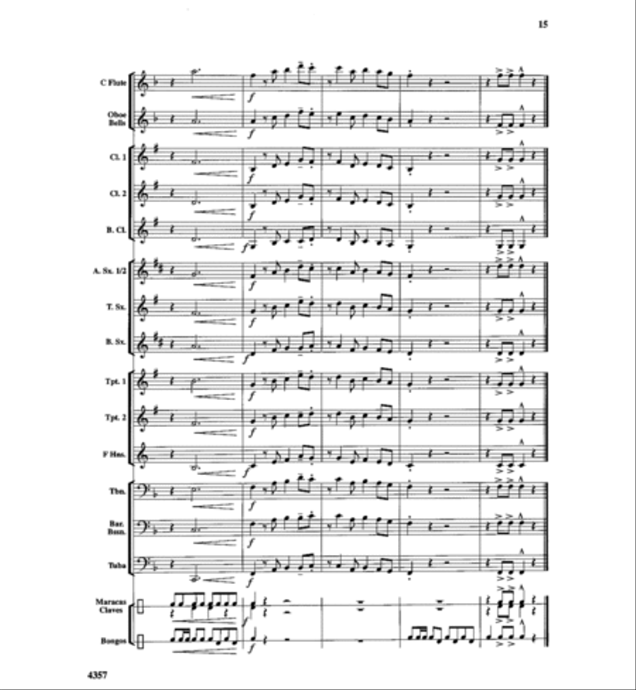 Calypso Bay Concert Band scores gallery preview page 14