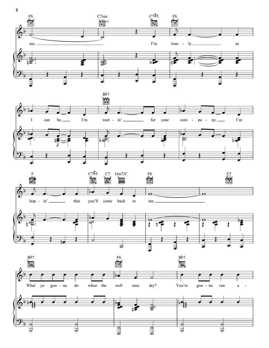 I'm Walkin' I'm Walkin' Piano, Vocal, Guitar scores gallery preview page 2