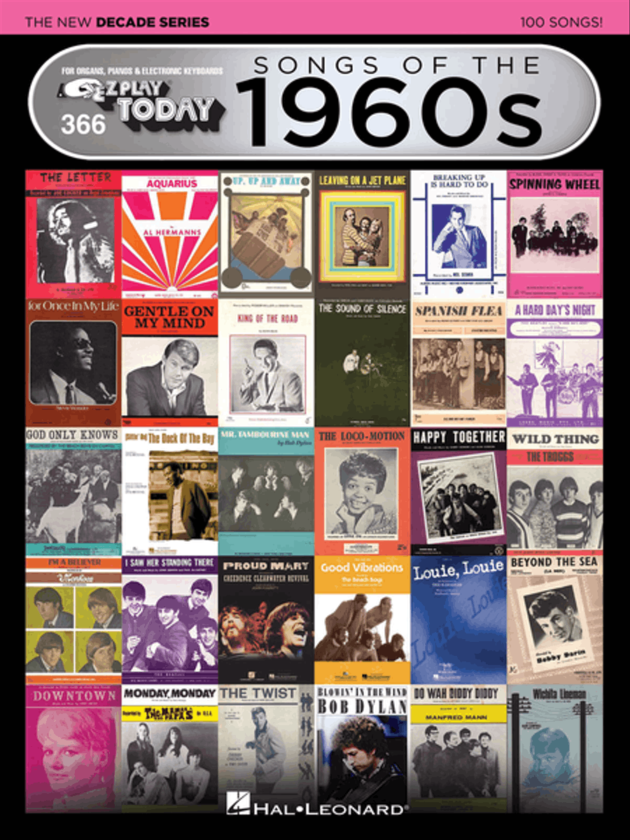 Songs of the 1960s – The New Decade Series Electronic Keyboard scores gallery preview page 1