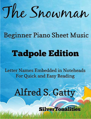 Book cover for The Snowman Beginner Piano Sheet Music 2nd Edition