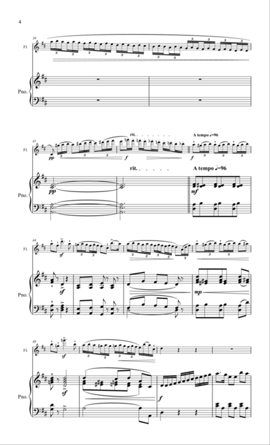 Boehm, Theobald Gran Polonesa for flute & piano Flute Solo scores gallery preview page 4