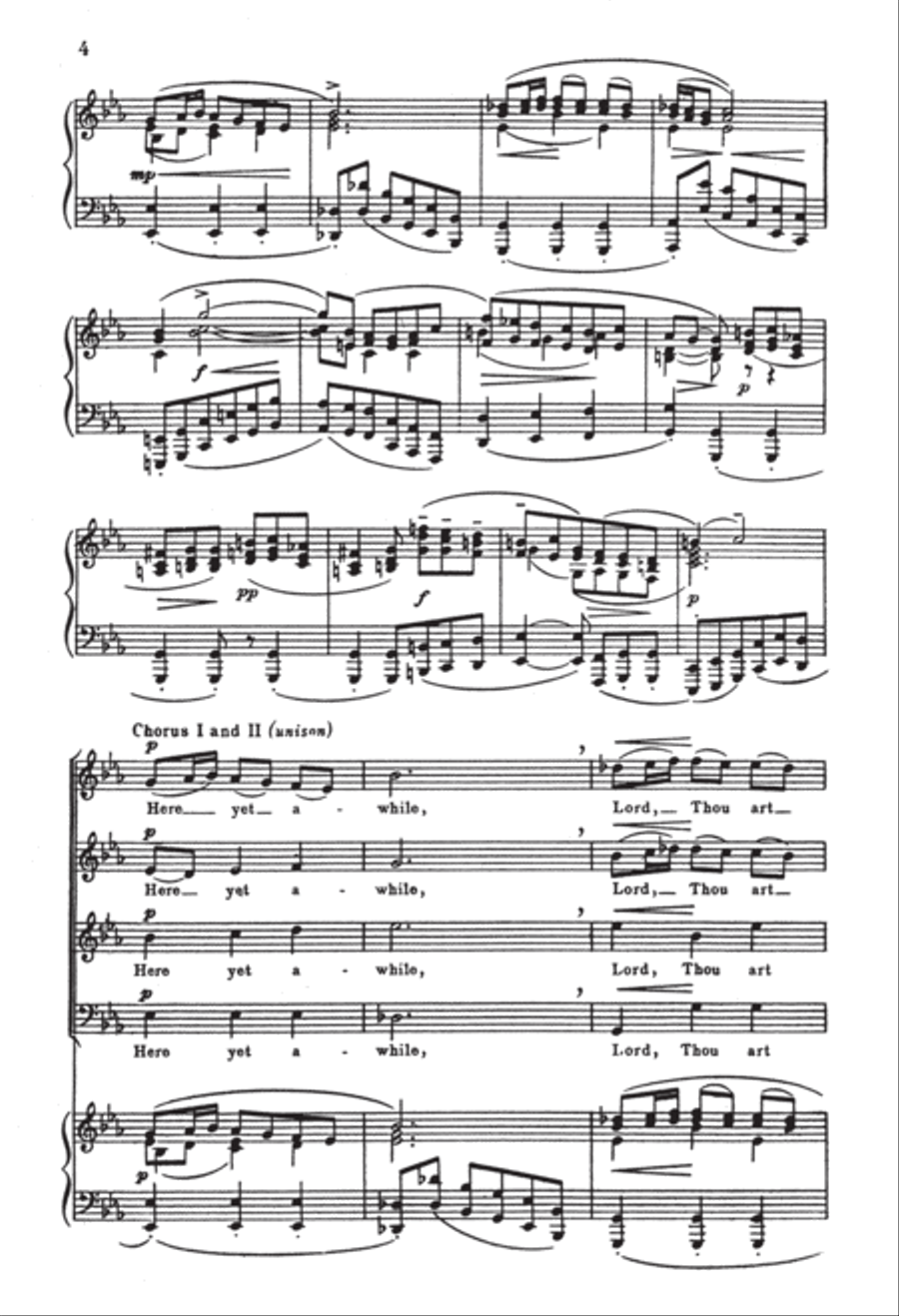 St. Matthew Passion: Here Yet Awhile Divisi scores gallery preview page 4