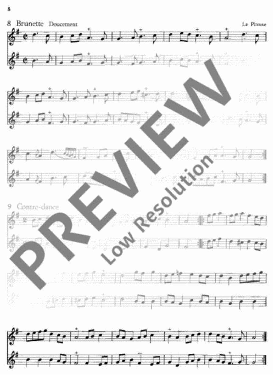 55 Easy Pieces Flute Duet scores gallery preview page 9