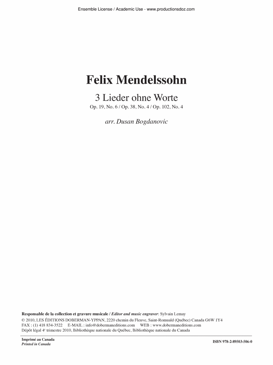 3 Lieder ohne Worte 3 Lieder ohne Worte Classical Guitar scores gallery preview page 1