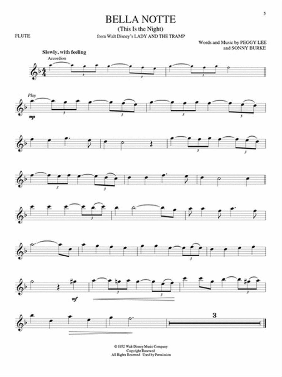Disney Classics Disney Classics Flute Solo scores gallery preview page 4