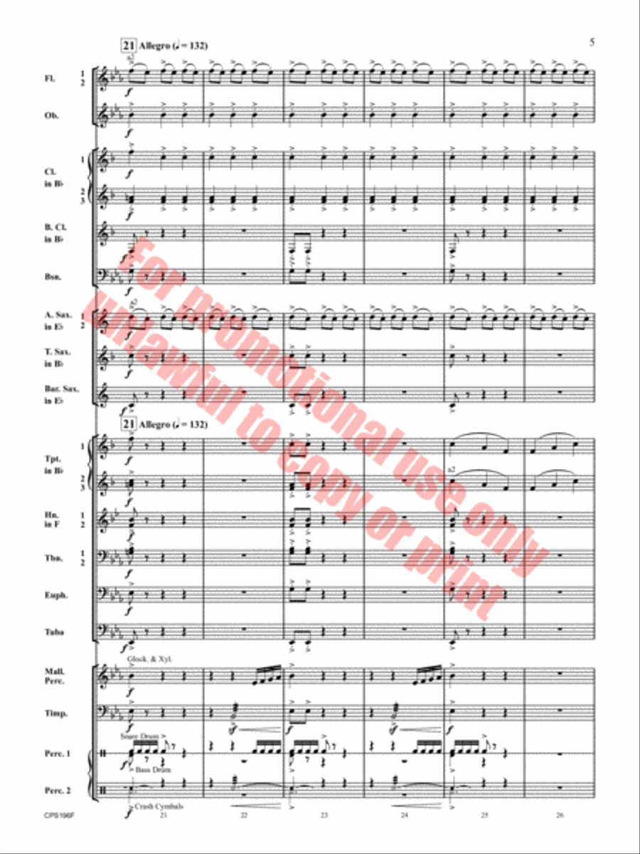 If I Could Fly Concert Band scores gallery preview page 6