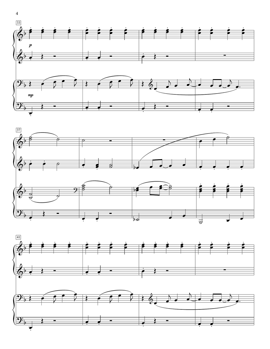 Mr. Blue Sky (arr. Kevin Olson) Piano Duet scores gallery preview page 4