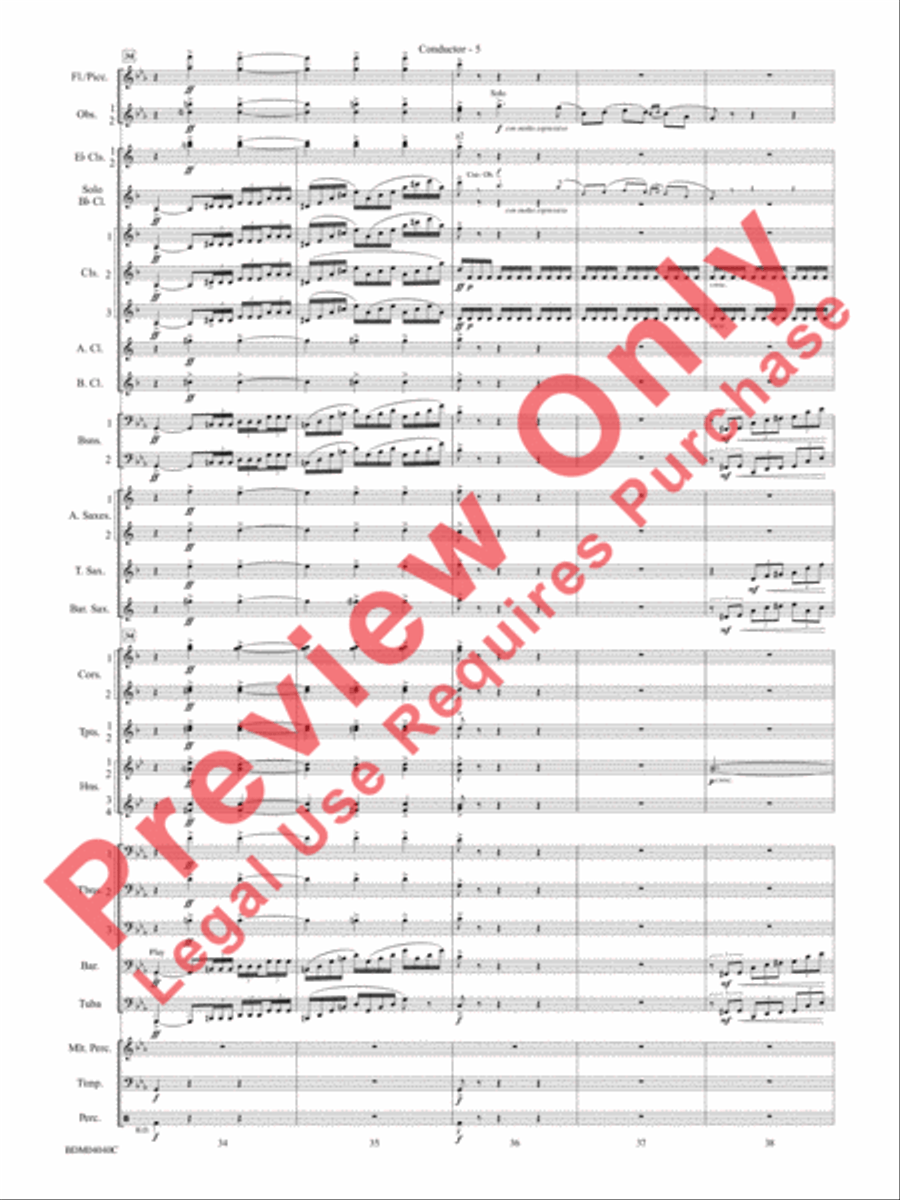 Overture 1812 Overture 1812 Concert Band scores gallery preview page 6