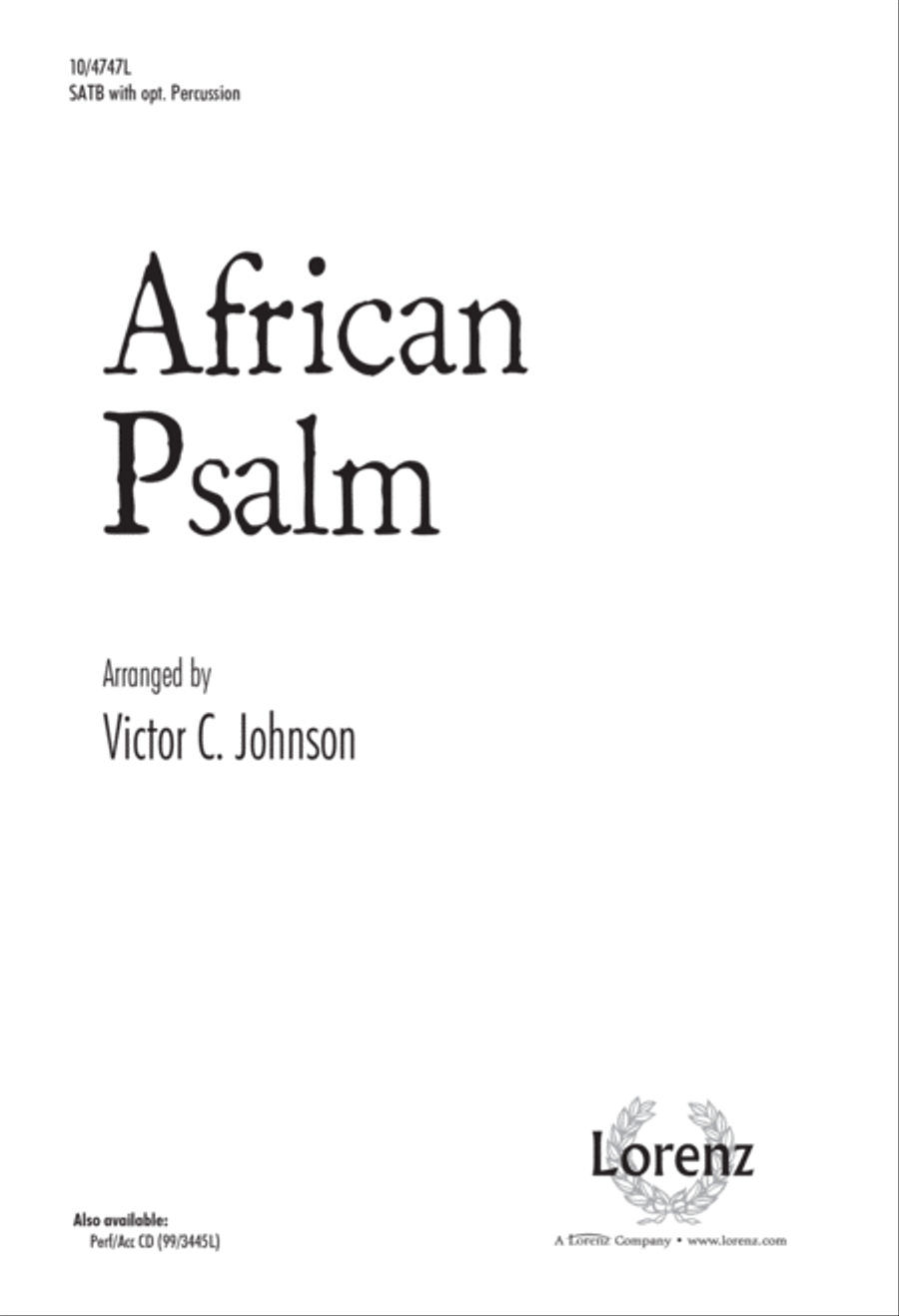 African Psalm 4-Part scores gallery preview page 1
