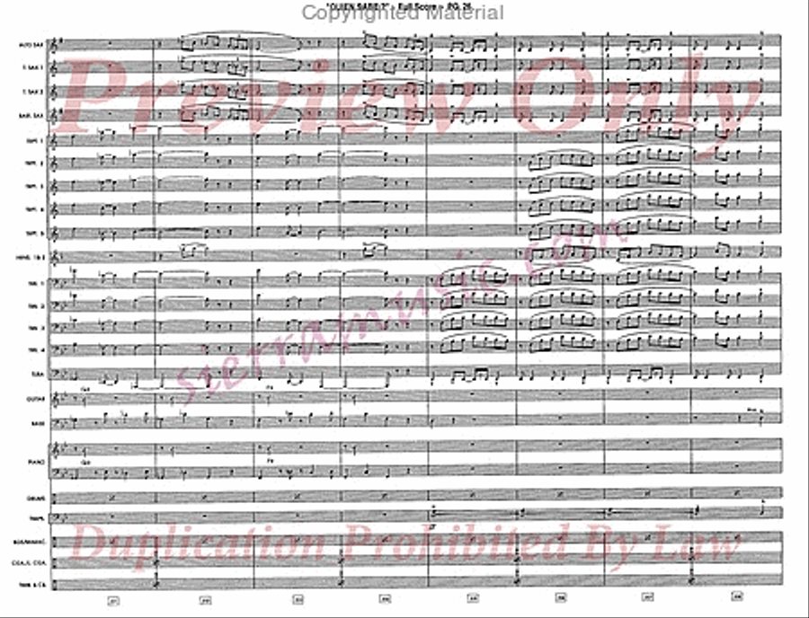 Quien Sabe? (Who Knows?) Jazz Ensemble scores gallery preview page 27