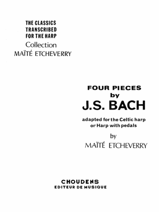 Book cover for Four Pieces by J.S. Bach