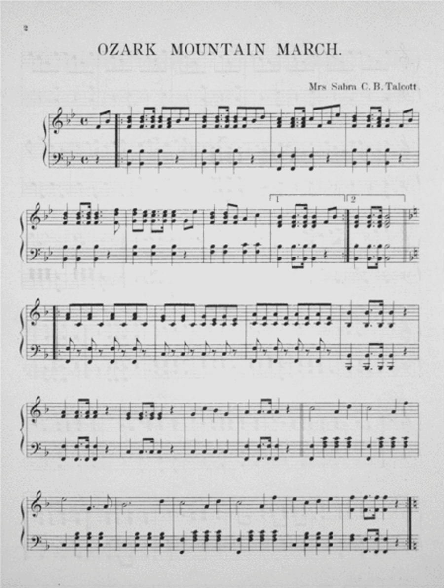 Ozark Mountain March Piano Solo scores gallery preview page 2