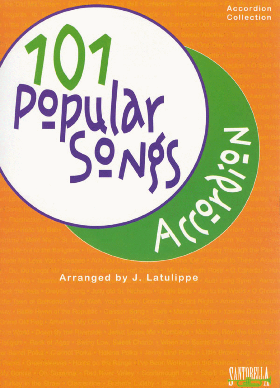 101 Popular Songs for Accordion Accordion scores gallery preview page 1
