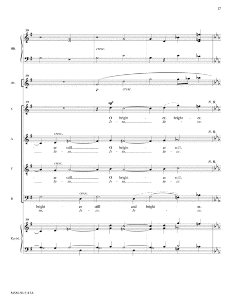 O Savior, Blessed Savior (Adoro te devote) (Full Score) Choir scores gallery preview page 8