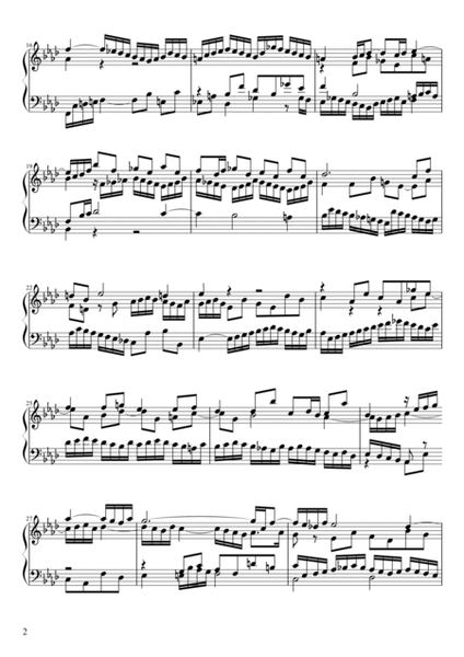 Fugue No. 17 BWV 862 in Ab Major image number null