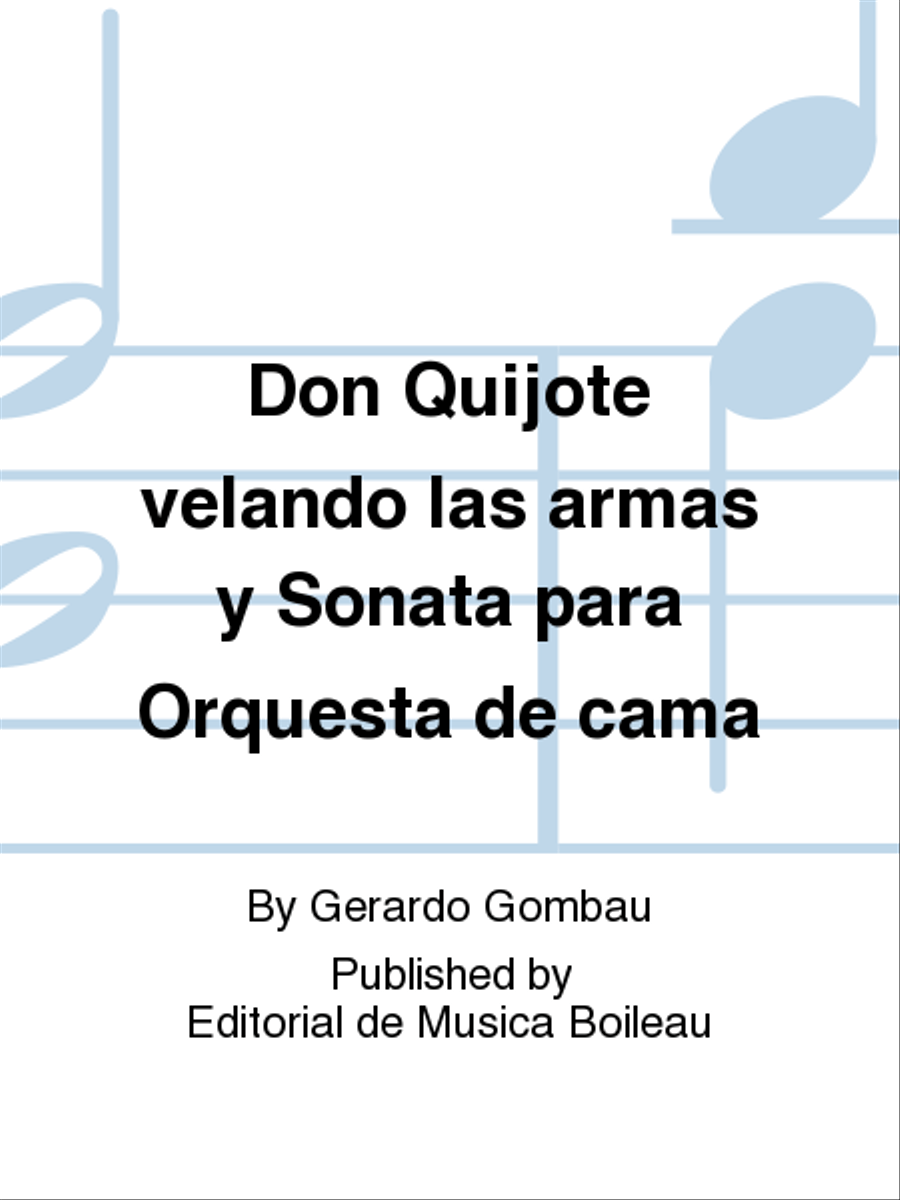 Don Quijote velando las armas y Sonata para Orquesta de cama Orchestra scores gallery preview page 1