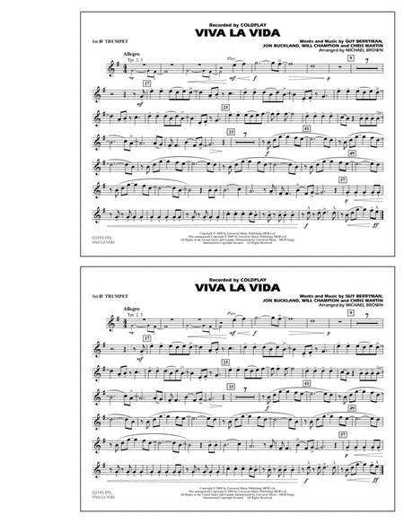 Viva La Vida - 1st Bb Trumpet