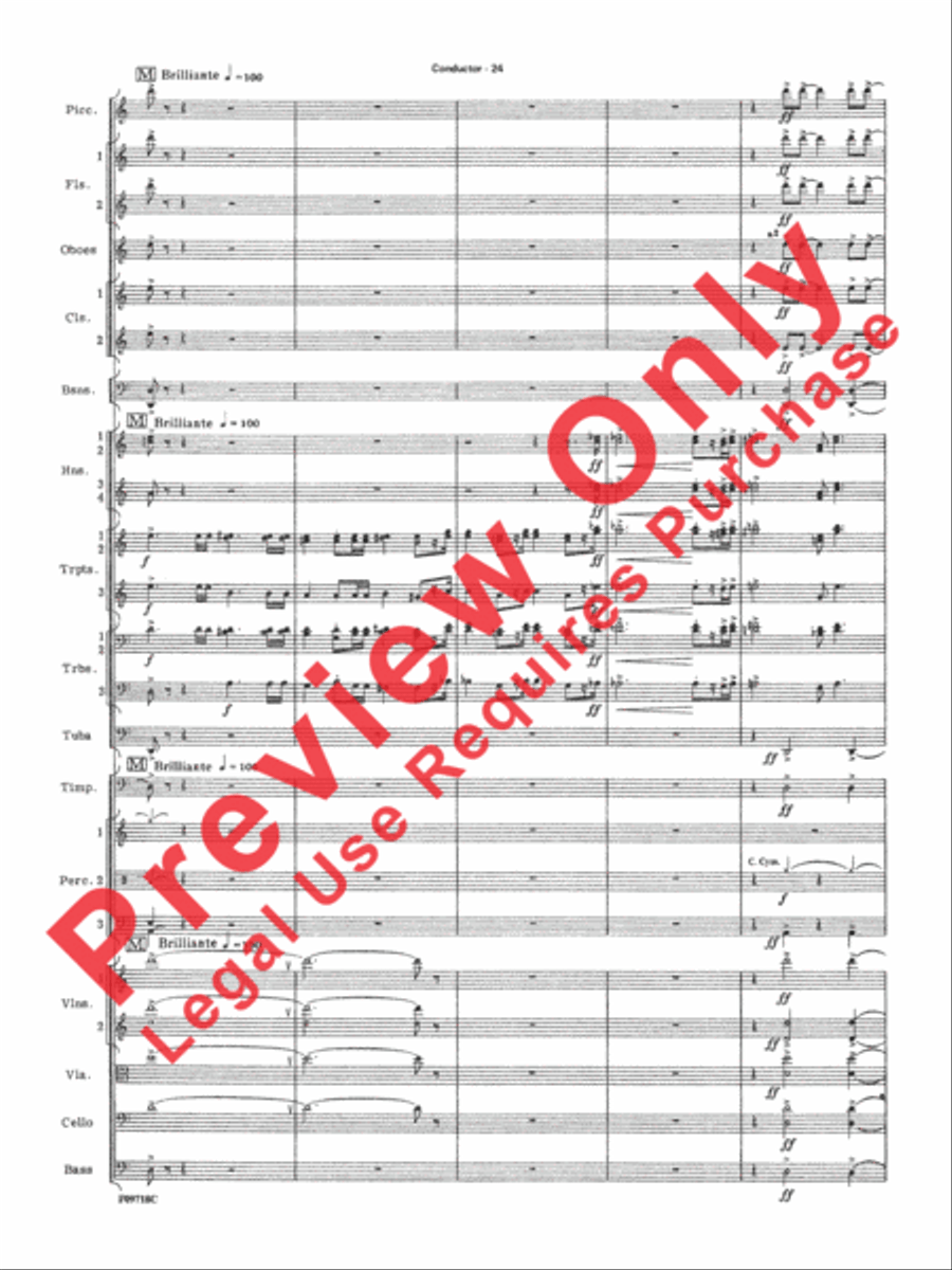 The Empire Strikes Back Medley Full Orchestra scores gallery preview page 55