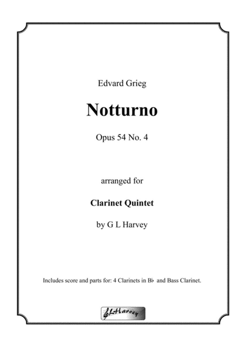 Notturno, Opus 54 No. 4 for Clarinet Quintet image number null
