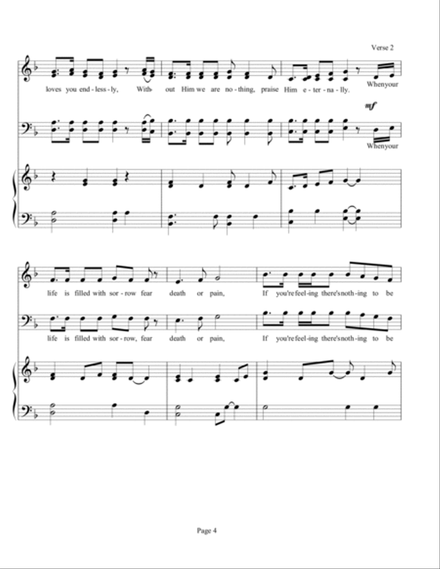 You're Showered By The Spirit 4-Part scores gallery preview page 5