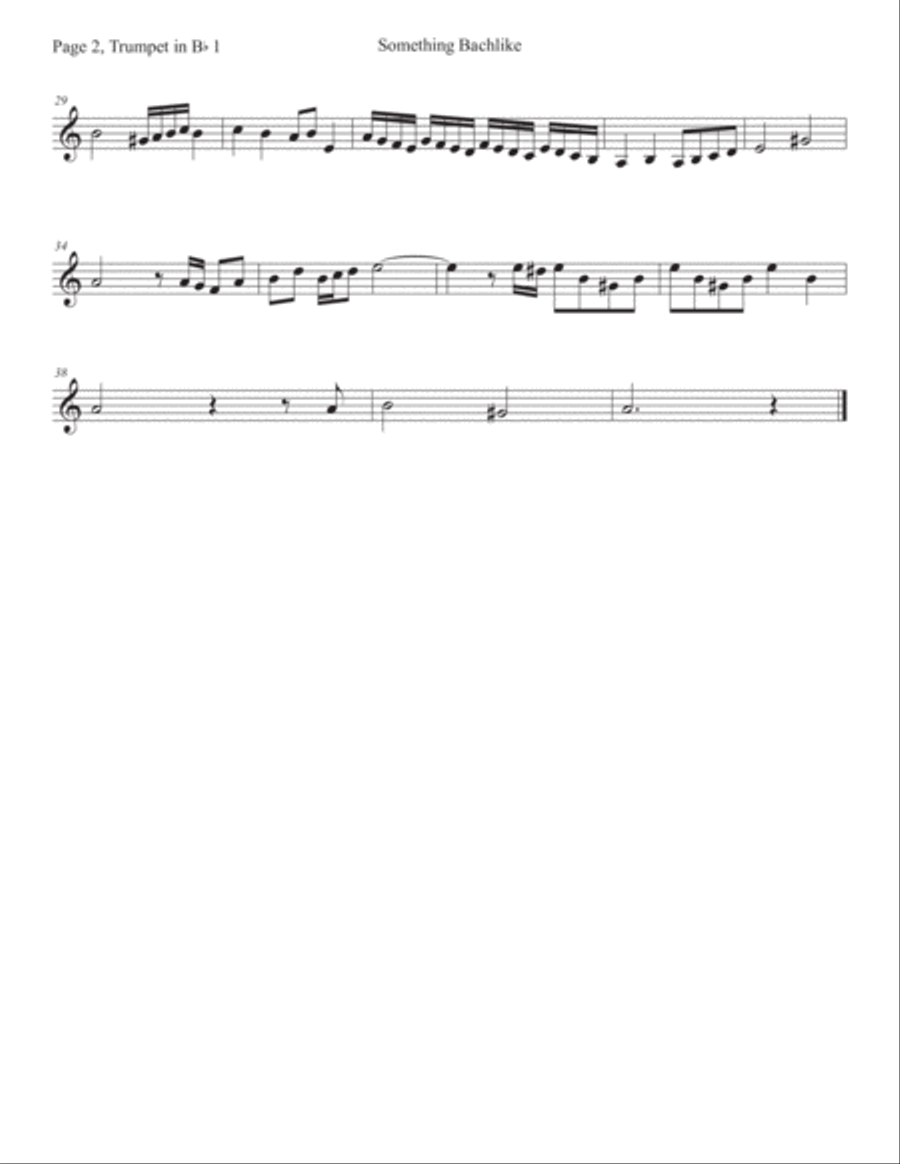 Something Bachlike Something Bachlike Horn scores gallery preview page 6