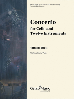 Concerto for Cello and Twelve Instruments (Cello/Piano Reduction)