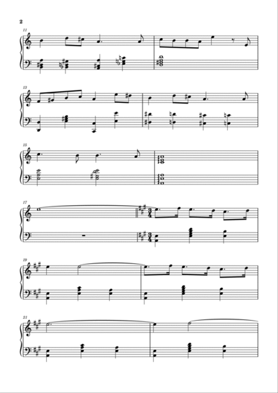 Edvard Grieg,Solveig's Song,For Easy Piano Solo,Peer Gynt Suite No.2, Op.55 Easy Piano scores gallery preview page 2