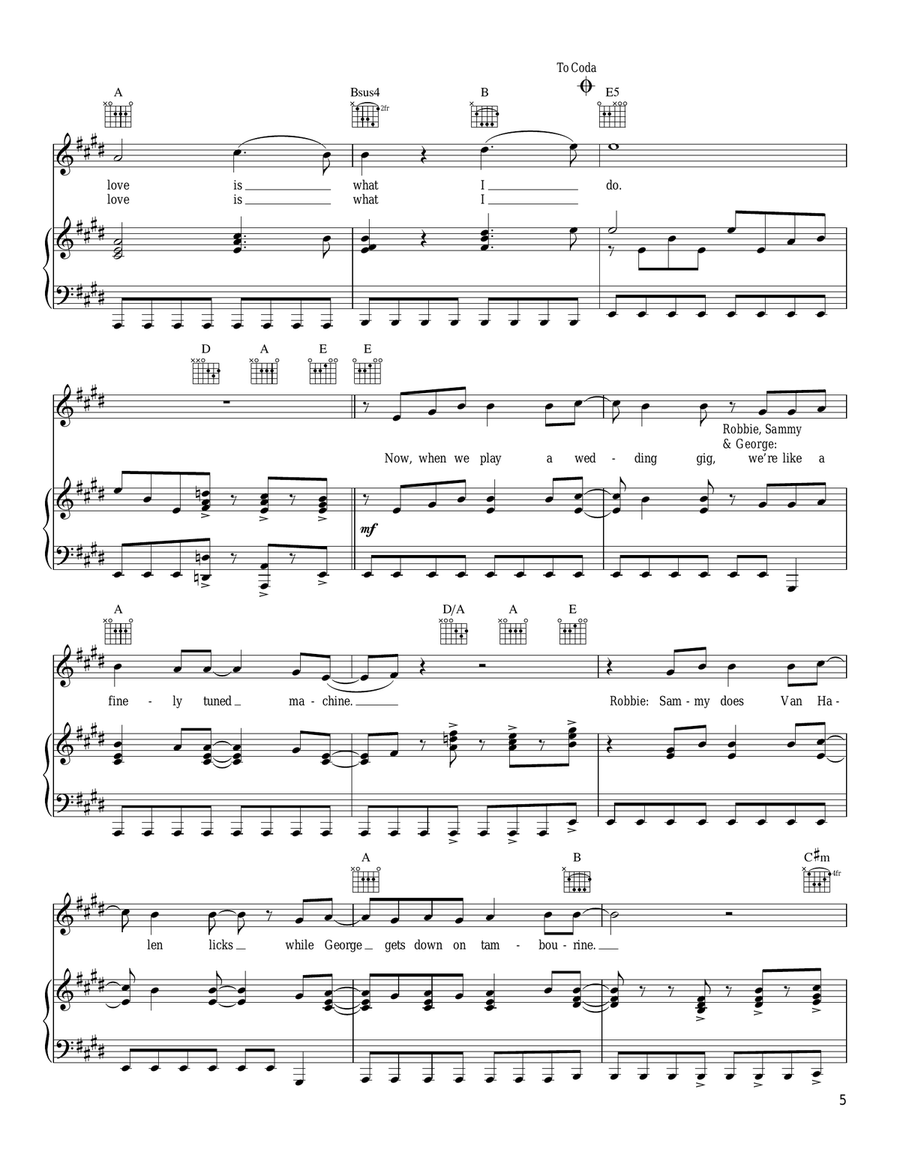 It's Your Wedding Day Piano, Vocal, Guitar scores gallery preview page 5