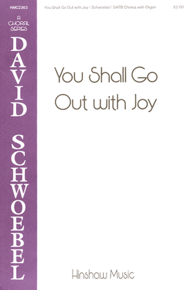 Book cover for You Shall Go Out with Joy