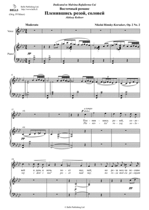 Book cover for Plenivshis' rozoj, solovej, Op. 2 No. 2 (F minor)