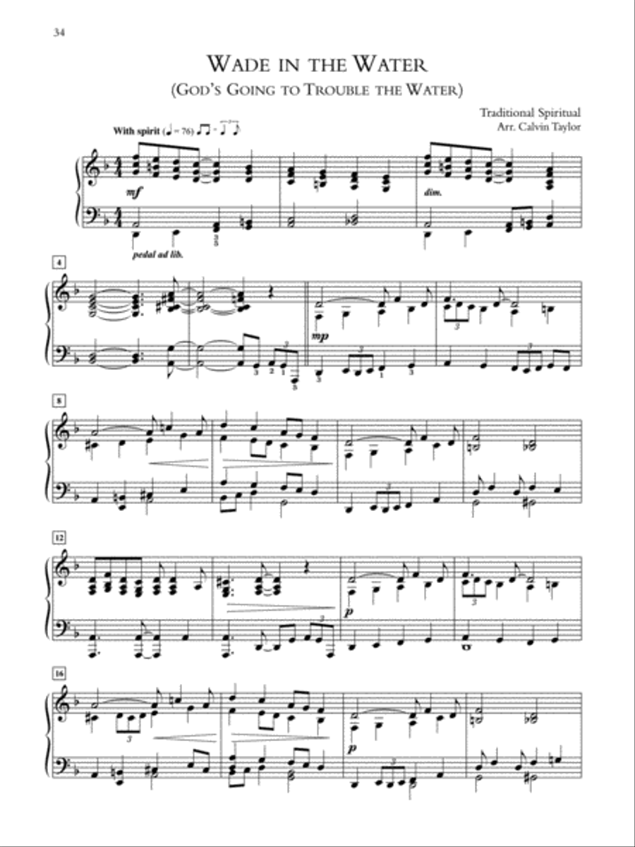 Spirituals for Worship Piano Solo scores gallery preview page 5