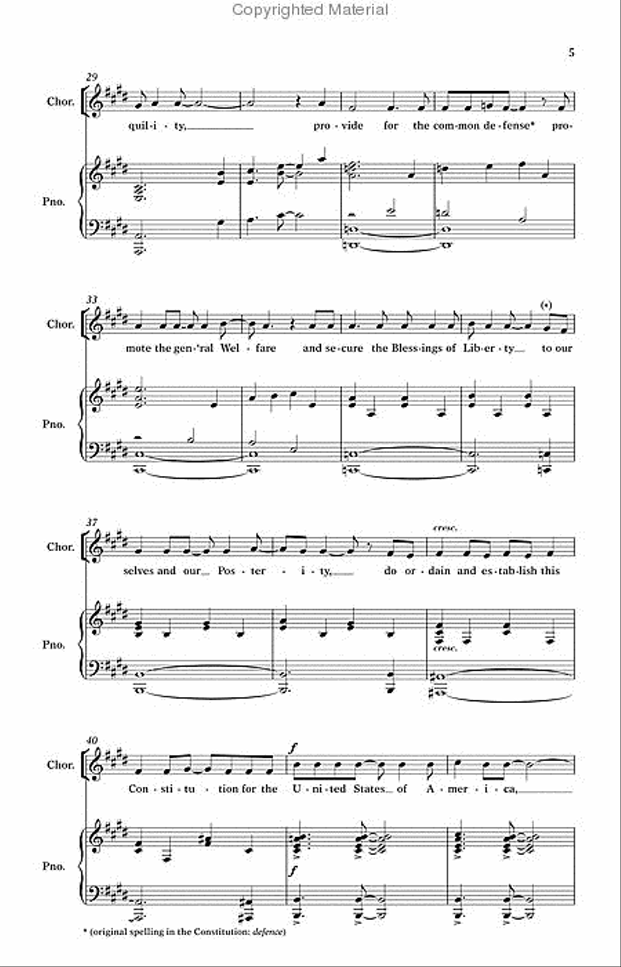 We the People Unison Choir scores gallery preview page 5
