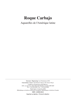Book cover for Aquarelles de l'Amérique latine