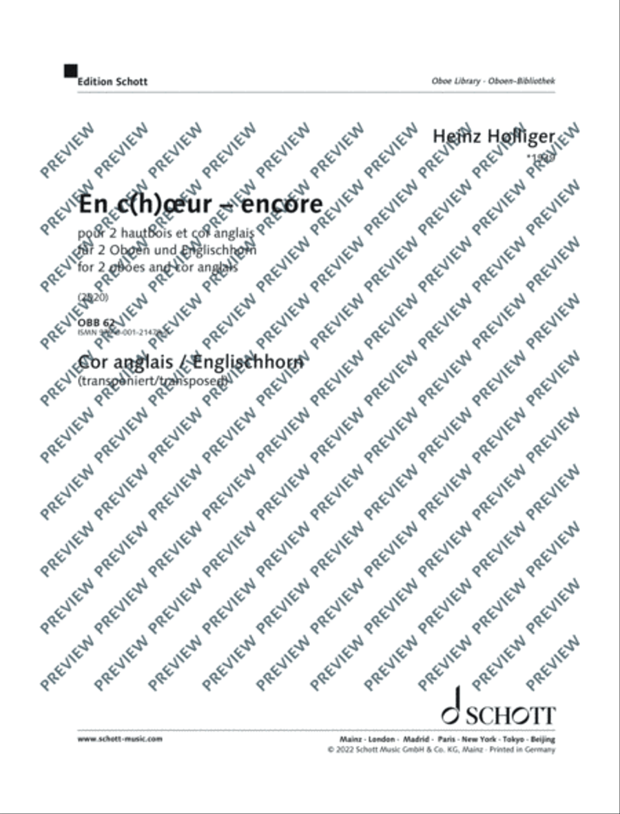 En c(h)œur - encore (Prélude, Fuguette et Hymne à la ronde) English Horn scores gallery preview page 18