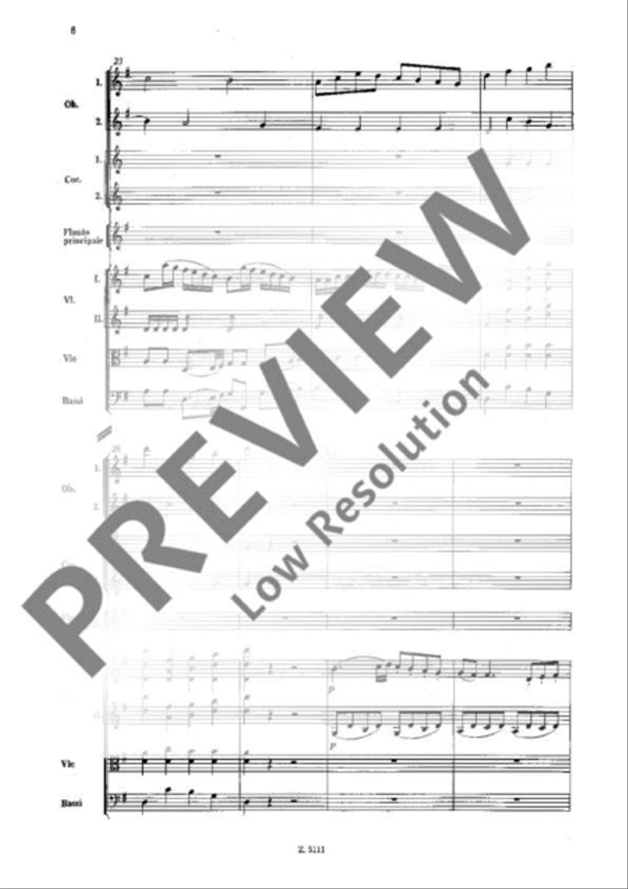 Concerto No. 4 G major Orchestra scores gallery preview page 6