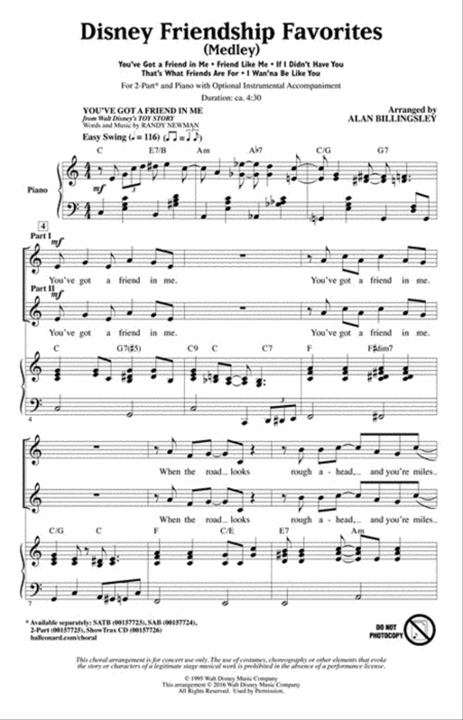 Disney Friendship Favorites 2-Part scores gallery preview page 2