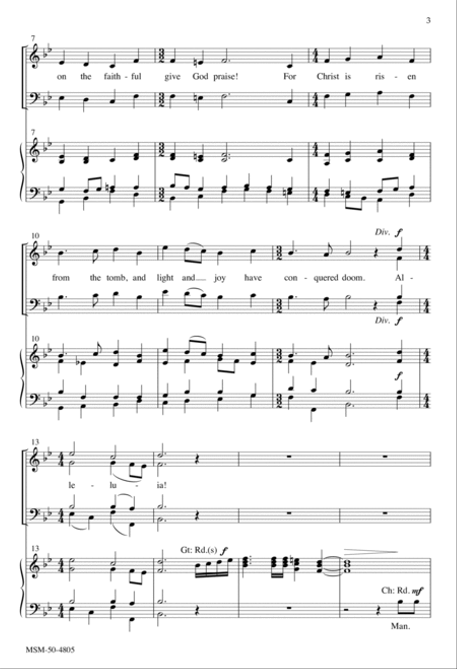 On Earth Has Dawned This Day of Days 4-Part scores gallery preview page 3
