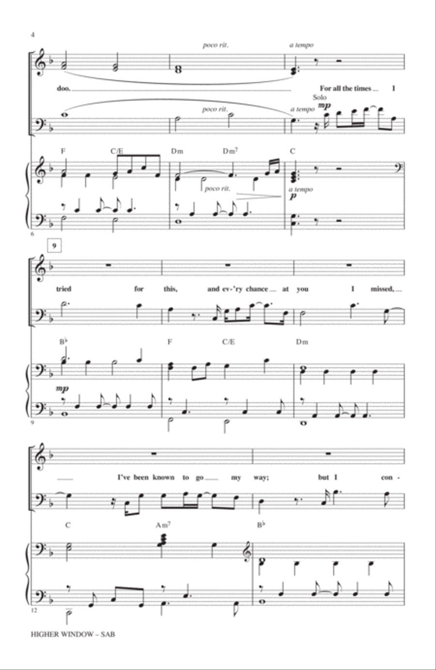 Higher Window 3-Part scores gallery preview page 2