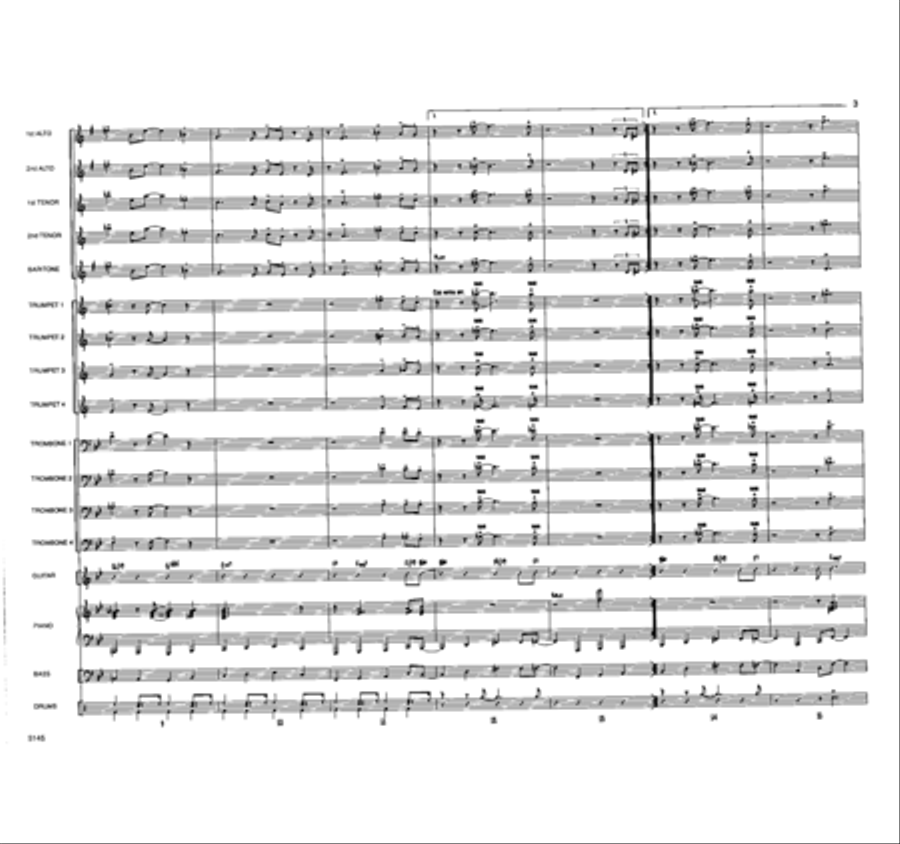 Big Daddy's Blues Jazz Ensemble scores gallery preview page 3