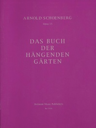 Book cover for Book of the Hanging Gardens, Op. 15