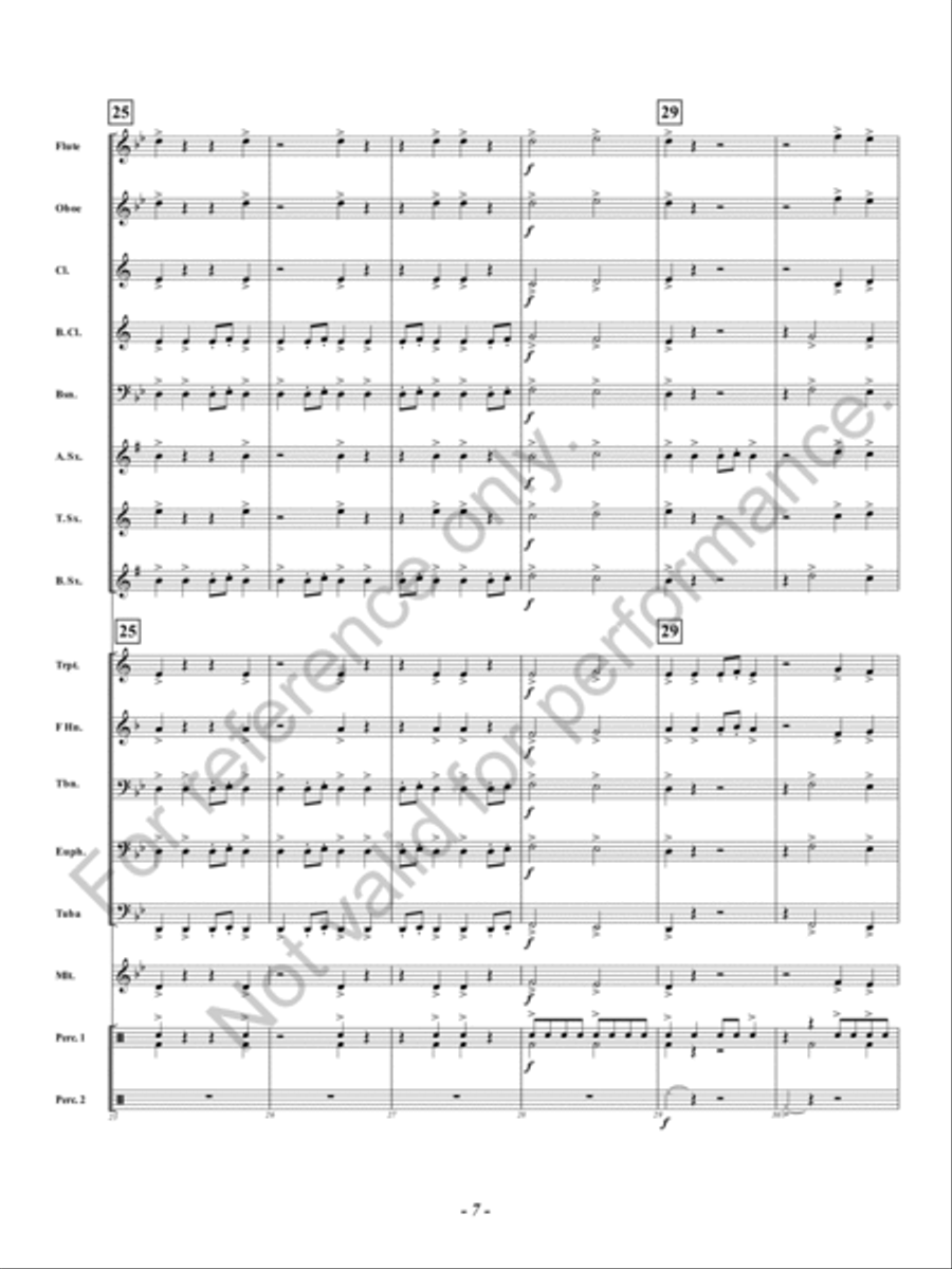 Boss Battle Concert Band scores gallery preview page 8